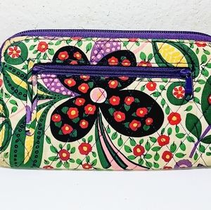 Great 4 leaf clover Vera Bradley quilted wallet. Happy St. Patty's Day